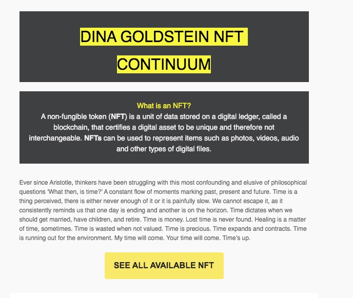 Dina Goldstein NFT